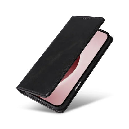 For iPhone 16 Pro Case RFID Blocking PU Leather Folio Flip Phone Cover