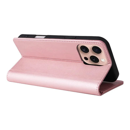 For iPhone 16 Pro Case RFID Blocking PU Leather Folio Flip Phone Cover