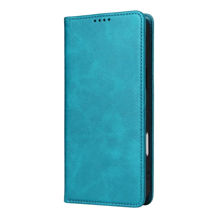 For iPhone 16 Pro Case RFID Blocking PU Leather Folio Flip Phone Cover