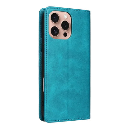 For iPhone 16 Pro Case RFID Blocking PU Leather Folio Flip Phone Cover