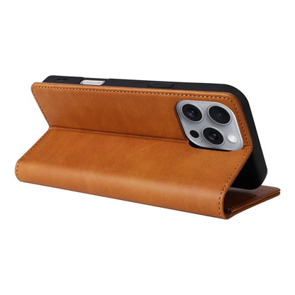 For iPhone 16 Pro Max Case PU Leather RFID Blocking Phone Cover Stand View