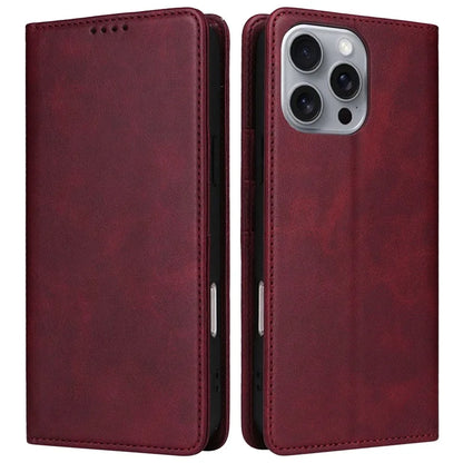For iPhone 16 Pro Max Case PU Leather RFID Blocking Phone Cover Stand View