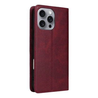 For iPhone 16 Pro Max Case PU Leather RFID Blocking Phone Cover Stand View