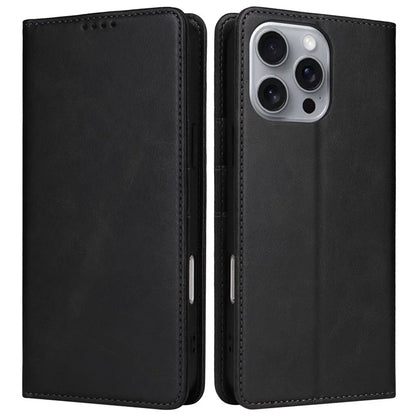 For iPhone 16 Pro Max Case PU Leather RFID Blocking Phone Cover Stand View