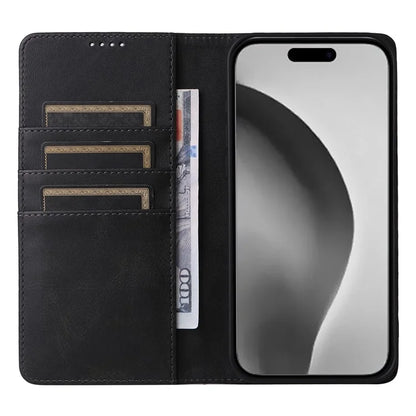 For iPhone 16 Pro Max Case PU Leather RFID Blocking Phone Cover Stand View