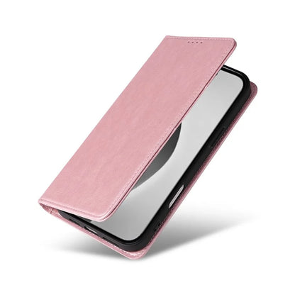 For iPhone 16 Pro Max Case PU Leather RFID Blocking Phone Cover Stand View