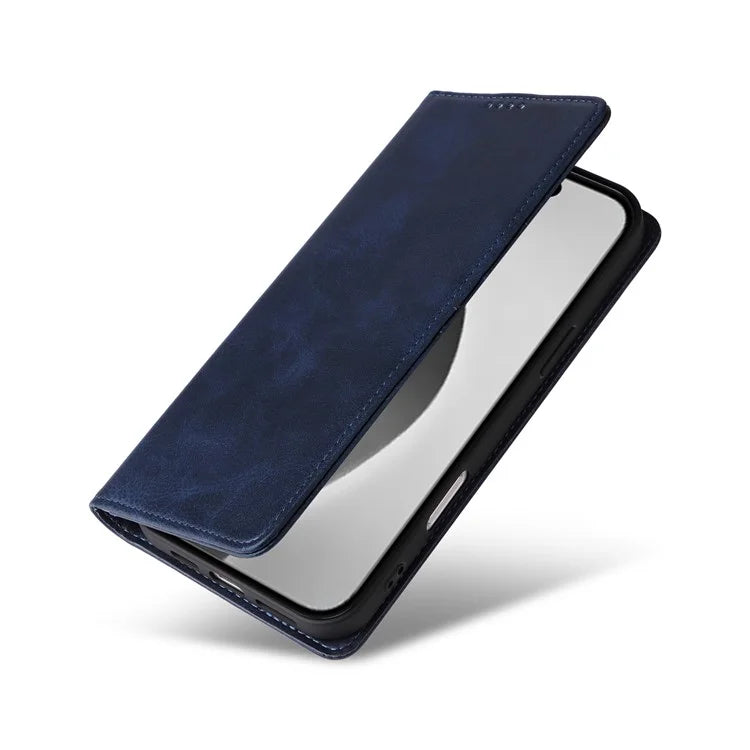 For iPhone 16 Pro Max Case PU Leather RFID Blocking Phone Cover Stand View