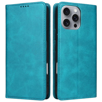 For iPhone 16 Pro Max Case PU Leather RFID Blocking Phone Cover Stand View