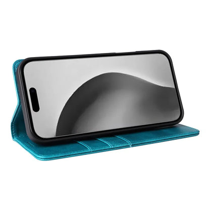 For iPhone 16 Pro Max Case PU Leather RFID Blocking Phone Cover Stand View
