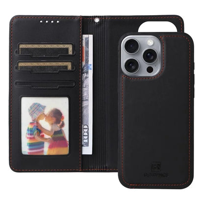 BETOPNICE 005 For iPhone 16 Pro Max Case Detachable 2-in-1 Leather Wallet Phone Cover