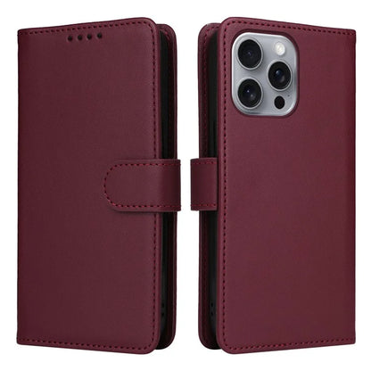 BETOPNICE 005 For iPhone 16 Pro Max Case Detachable 2-in-1 Leather Wallet Phone Cover
