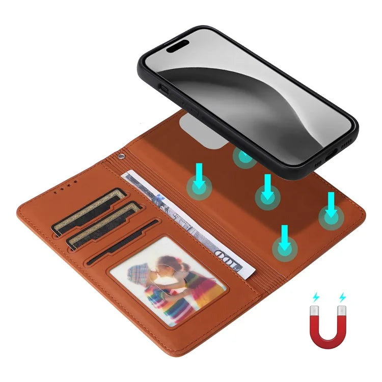 BETOPNICE 005 For iPhone 16 Pro Max Case Detachable 2-in-1 Leather Wallet Phone Cover