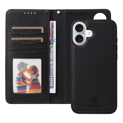 BETOPNICE 005 For iPhone 16 Plus Case PU Leather Detachable Phone Cover