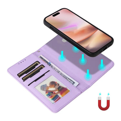 BETOPNICE 005 For iPhone 16 Plus Case PU Leather Detachable Phone Cover