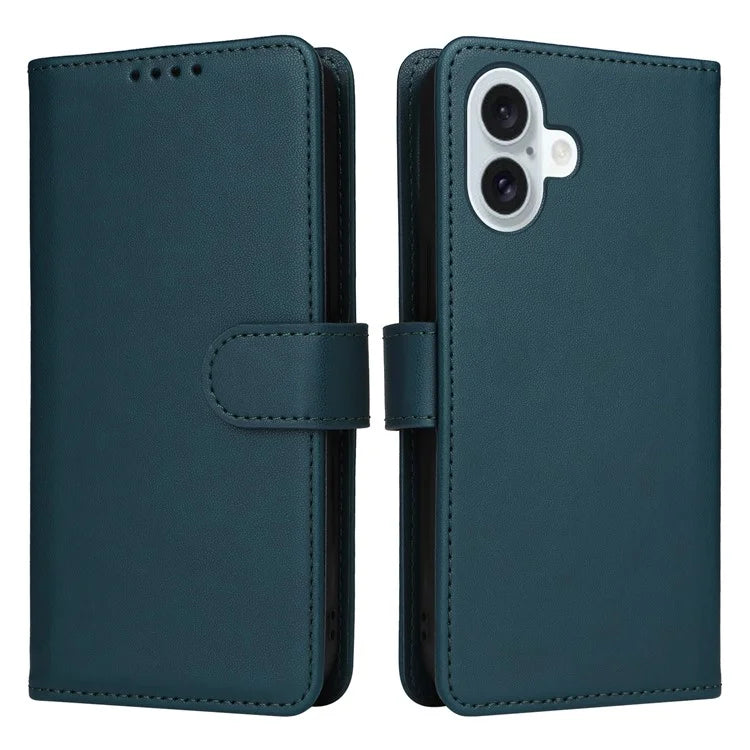 BETOPNICE 005 For iPhone 16 Plus Case PU Leather Detachable Phone Cover