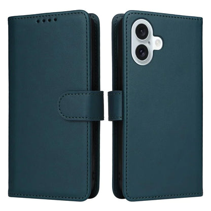 BETOPNICE 005 For iPhone 16 Plus Case PU Leather Detachable Phone Cover