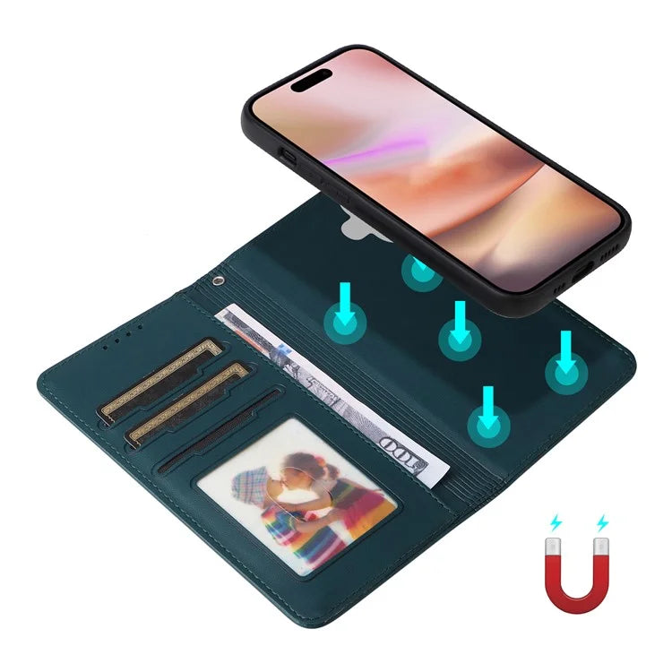 BETOPNICE 005 For iPhone 16 Plus Case PU Leather Detachable Phone Cover