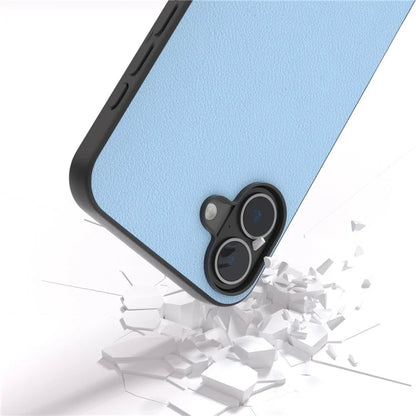 ABEEL For iPhone 16 Plus Case Anti-Scratch Genuine Cow Leather Back Phone Cover