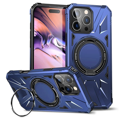 For iPhone 16 Pro Max Case Compatible with MagSafe TPU+PC Kickstand Phone Cover