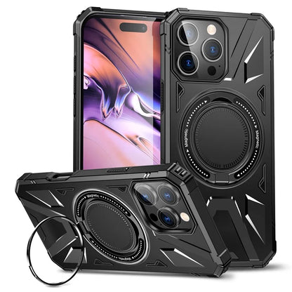 For iPhone 16 Pro Max Case Compatible with MagSafe TPU+PC Kickstand Phone Cover
