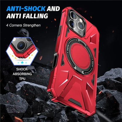 For iPhone 16 Pro Max Case Compatible with MagSafe TPU+PC Kickstand Phone Cover
