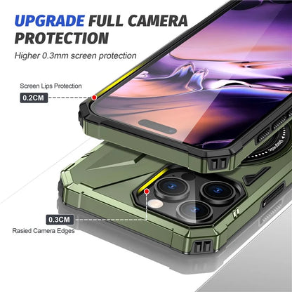 For iPhone 16 Pro Max Case Compatible with MagSafe TPU+PC Kickstand Phone Cover