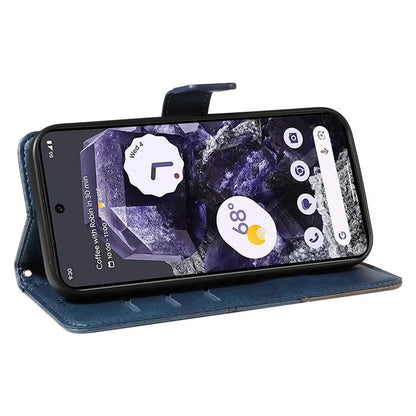 For Google Pixel 9 Pro Case Geometric Line Wallet Leather Phone Cover