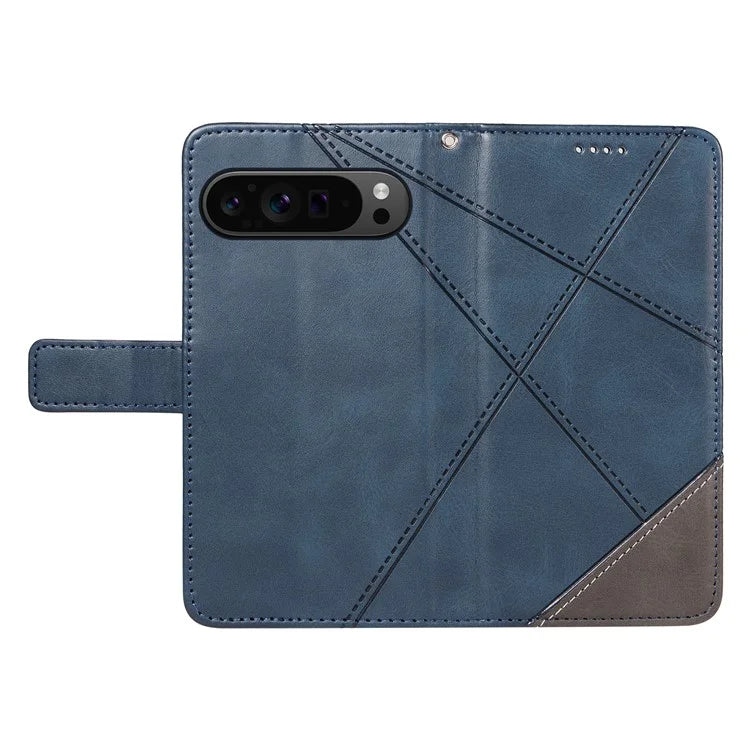 For Google Pixel 9 Pro Case Geometric Line Wallet Leather Phone Cover