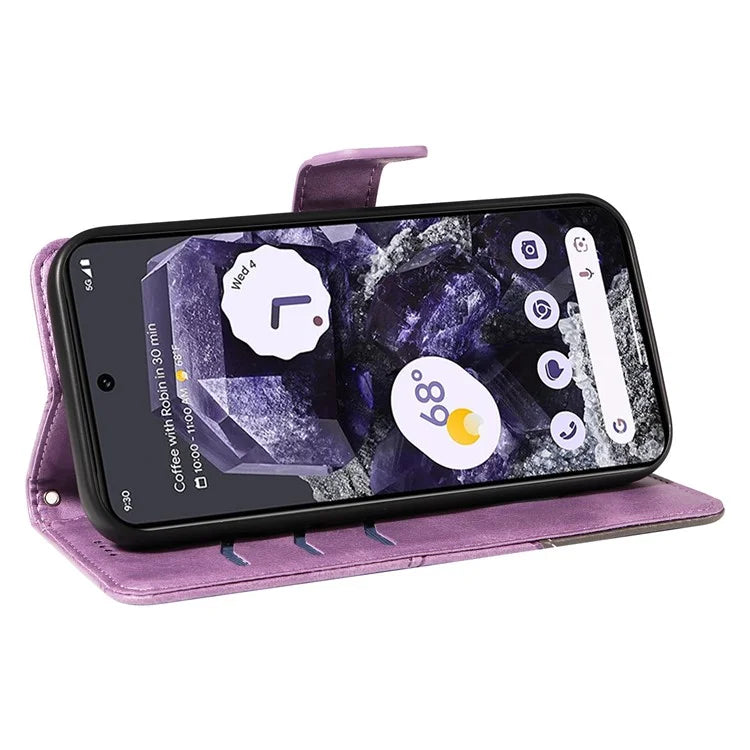 For Google Pixel 9 Pro Case Geometric Line Wallet Leather Phone Cover