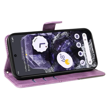 For Google Pixel 9 Pro Case Geometric Line Wallet Leather Phone Cover