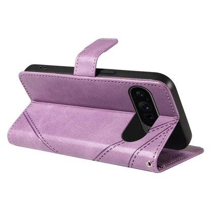 For Google Pixel 9 Pro Case Geometric Line Wallet Leather Phone Cover