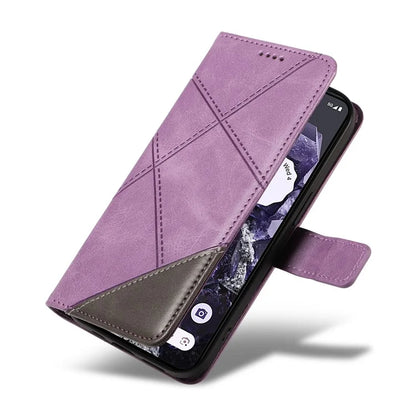 For Google Pixel 9 Pro Case Geometric Line Wallet Leather Phone Cover