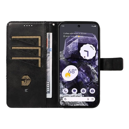 For Google Pixel 9 Pro Case Geometric Line Wallet Leather Phone Cover