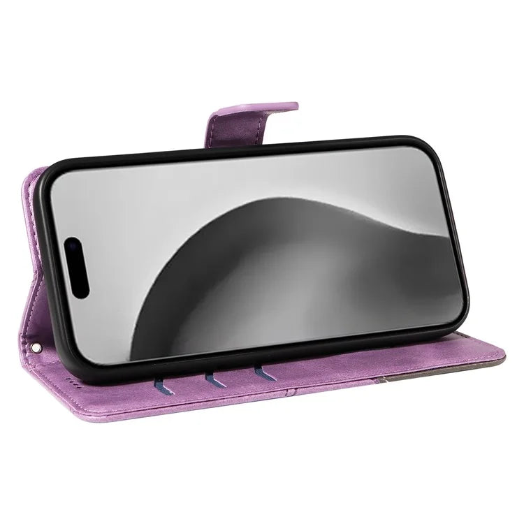 For iPhone 16 Pro Max Case Geometric Shockproof Wallet Leathe Phone Cover