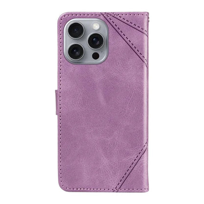For iPhone 16 Pro Max Case Geometric Shockproof Wallet Leathe Phone Cover