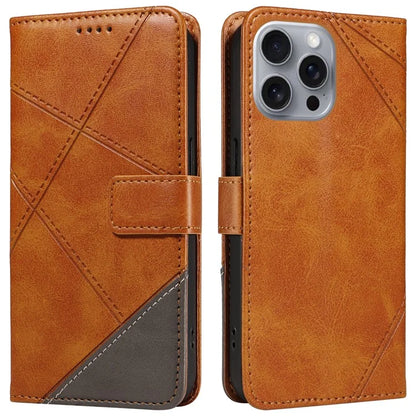 For iPhone 16 Pro Max Case Geometric Shockproof Wallet Leathe Phone Cover
