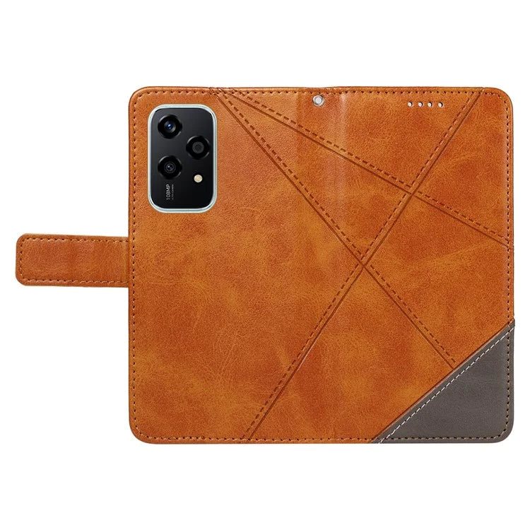 For Honor 200 Lite Case Wallet Stand Leather Phone Cover Geometric Line Imprinted