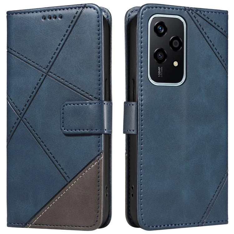 For Honor 200 Lite Case Wallet Stand Leather Phone Cover Geometric Line Imprinted