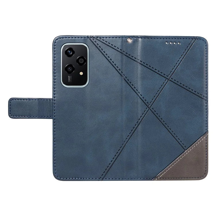 For Honor 200 Lite Case Wallet Stand Leather Phone Cover Geometric Line Imprinted