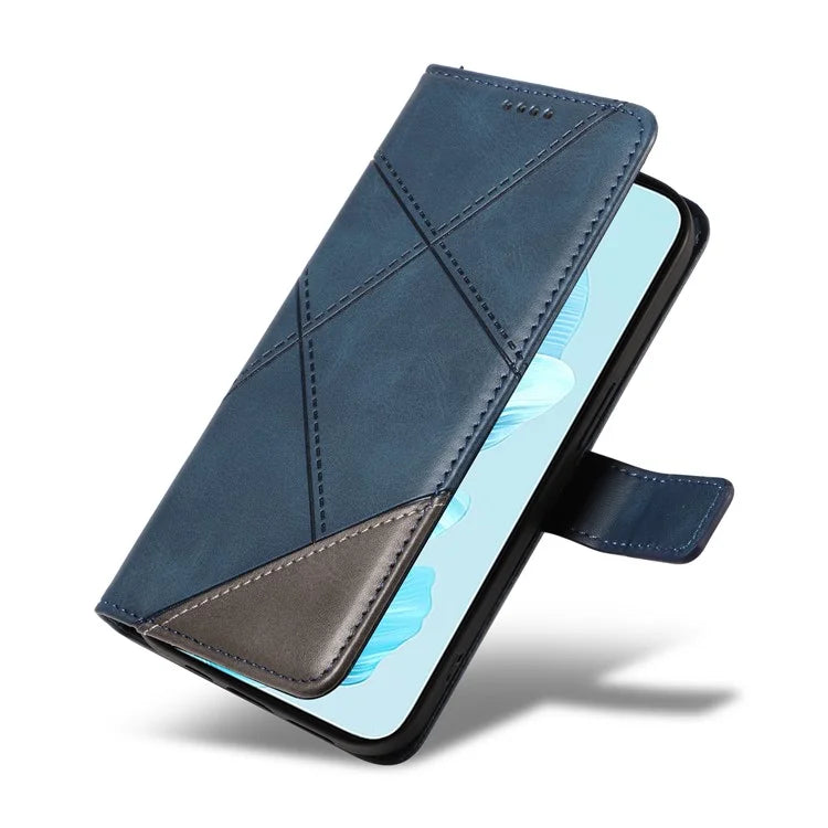 For Honor 200 Lite Case Wallet Stand Leather Phone Cover Geometric Line Imprinted