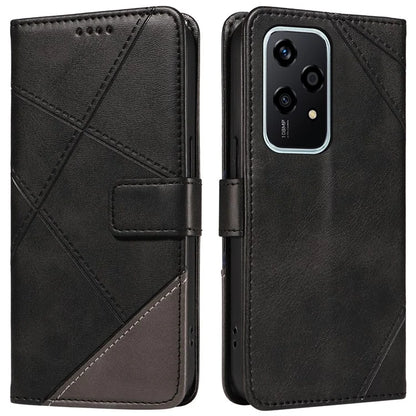 For Honor 200 Lite Case Wallet Stand Leather Phone Cover Geometric Line Imprinted