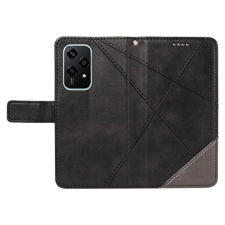 For Honor 200 Lite Case Wallet Stand Leather Phone Cover Geometric Line Imprinted