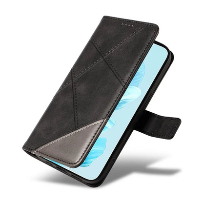 For Honor 200 Lite Case Wallet Stand Leather Phone Cover Geometric Line Imprinted