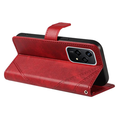 For Honor 200 Lite Case Wallet Stand Leather Phone Cover Geometric Line Imprinted