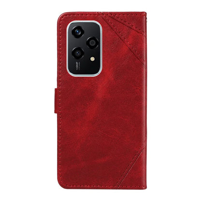 For Honor 200 Lite Case Wallet Stand Leather Phone Cover Geometric Line Imprinted
