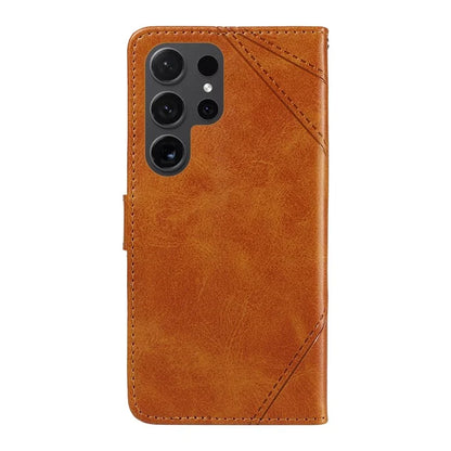 For Samsung Galaxy S24 Ultra Case PU Leather Phone Cover with Card Holder Geometric Line