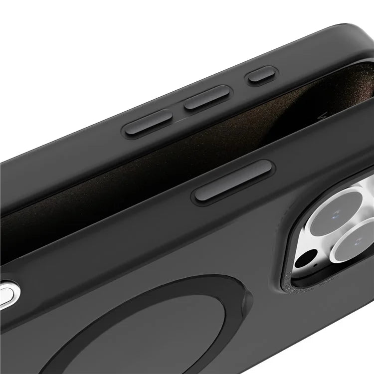 For iPhone 16 Pro Max Case Magnetic Kickstand TPU+PC Phone Cover Matte Translucent