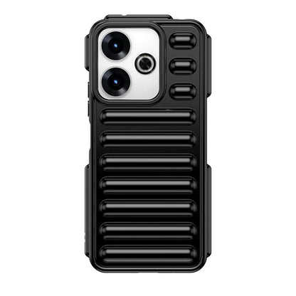 WANLONFENG LK Series for Xiaomi Redmi 13 5G  /  4G TPU Case Capsule Ribbed Cover with Screen Film