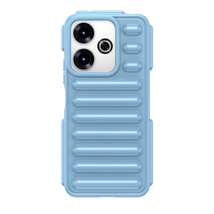 WANLONFENG LK Series for Xiaomi Redmi 13 5G  /  4G TPU Case Capsule Ribbed Cover with Screen Film