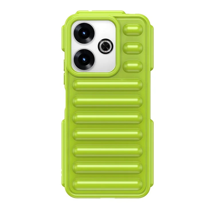 WANLONFENG LK Series for Xiaomi Redmi 13 5G  /  4G TPU Case Capsule Ribbed Cover with Screen Film